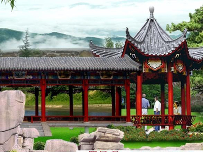 海南古建長廊 古建長廊工程承接 景諾園林