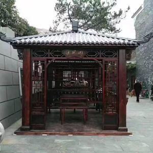 現代木制涼亭定做 加工 仿古涼亭搭建 庭院涼亭定做